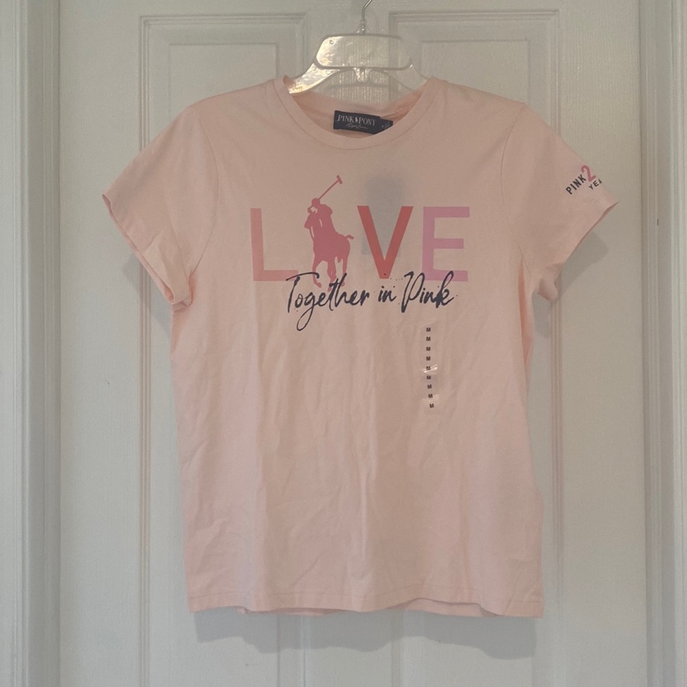 NWT Ralph Lauren Love Pink Tee